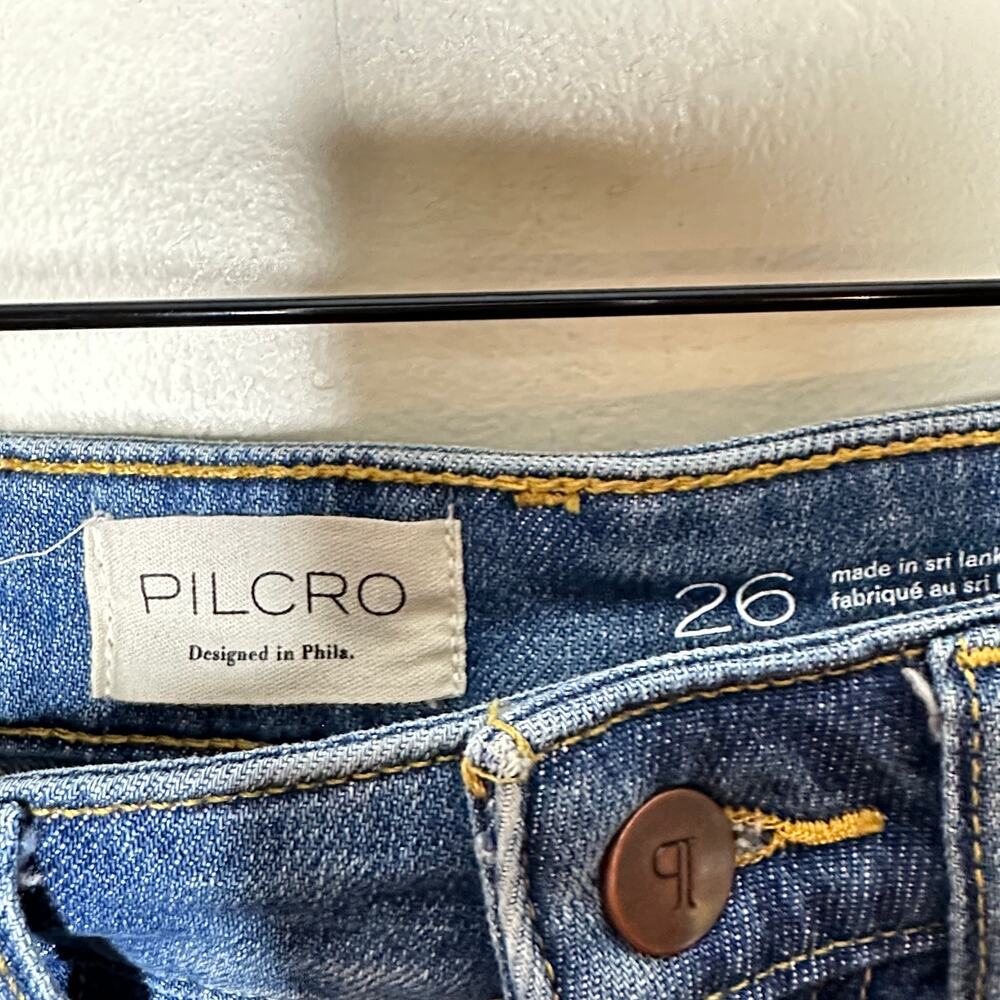 ANTHROPOLOGIE x PILCRO Kenna Mid-Rise Heritage Barrel Jeans Sz 26 $158 {II7} - Picture 4 of 6